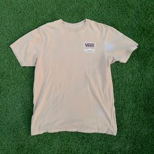 Light Cream Colored Vans T Shirt